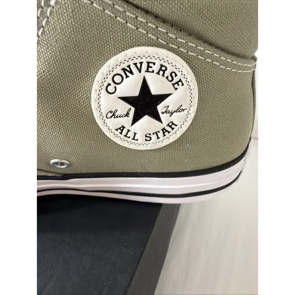Converse Women's 9 Chuck Taylor Madison Mid Top Padded Sneakers New Sage Green